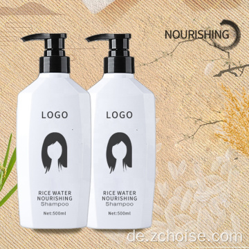 Shampoo und Spülung mit gewaschenem Reiswasser